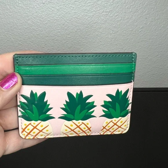 Kate Spade SET Staci Square Pineapple with matching card holder - Picture 3 of 13